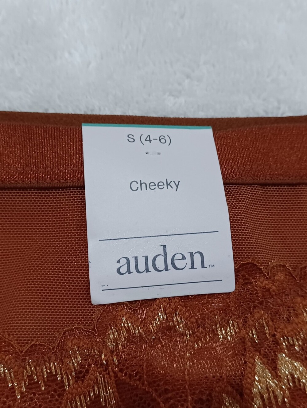 Auden Lace Cheeky Panties with Lurex, Size S - Picture 8 of 8